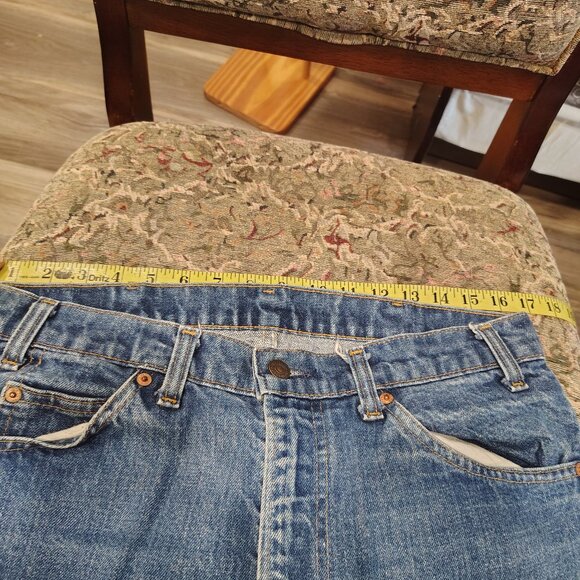 Vintage Orange Tag 70s or 80s , Levi Straus Jeans, 34 Waist 42 Length WORN - Picture 14 of 14